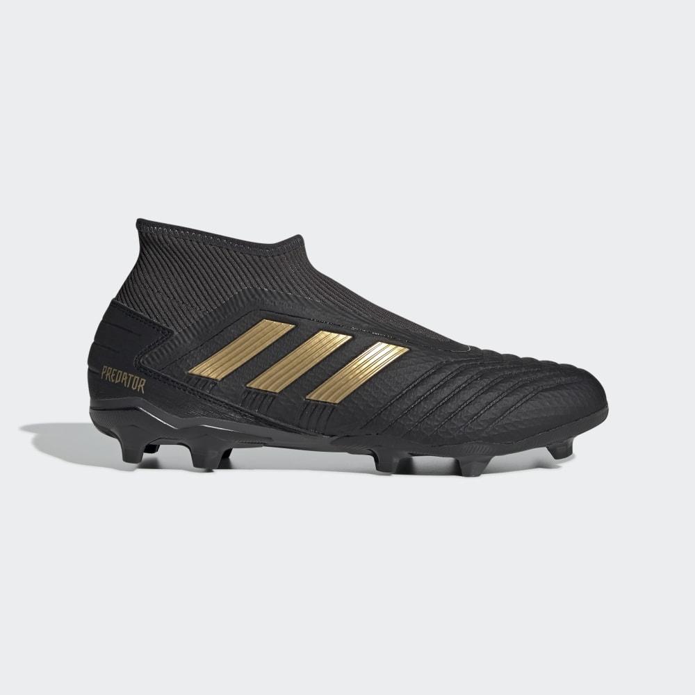 Adidas Men's Predator 19.3 Firm Ground Football Boots Black/Gold Metal Ireland EF0374